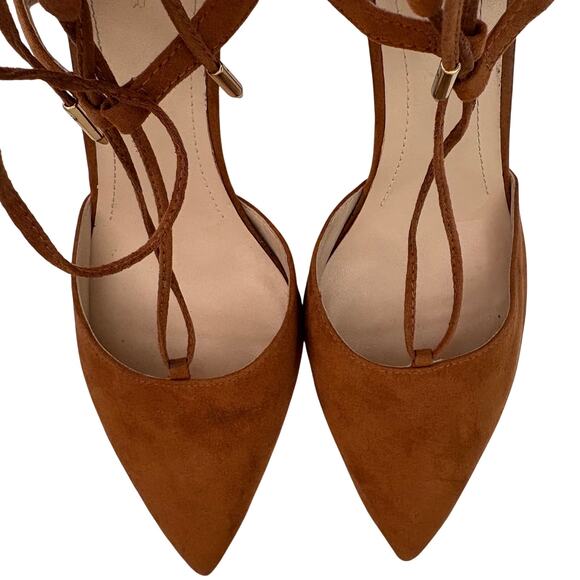Marc Fisher Tan Lace Up d'orsay Stilleto Heels Pumps 11 - Picture 11 of 11